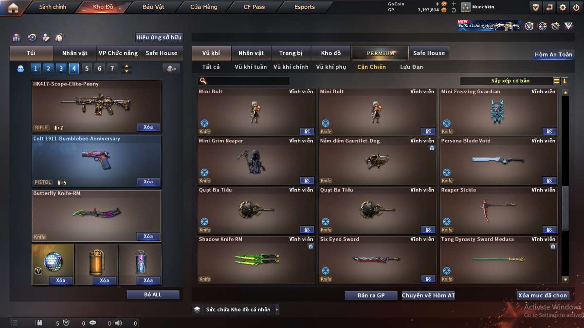 shop acc cf uy tin gia re